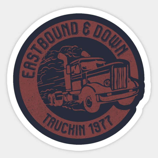 Eastbound and Down vintage trucking Sticker by BOEC Gear